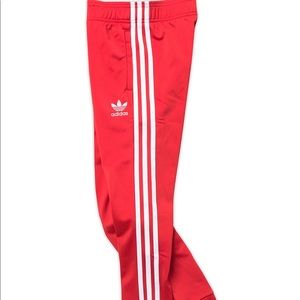 Adidas superstar red track pant